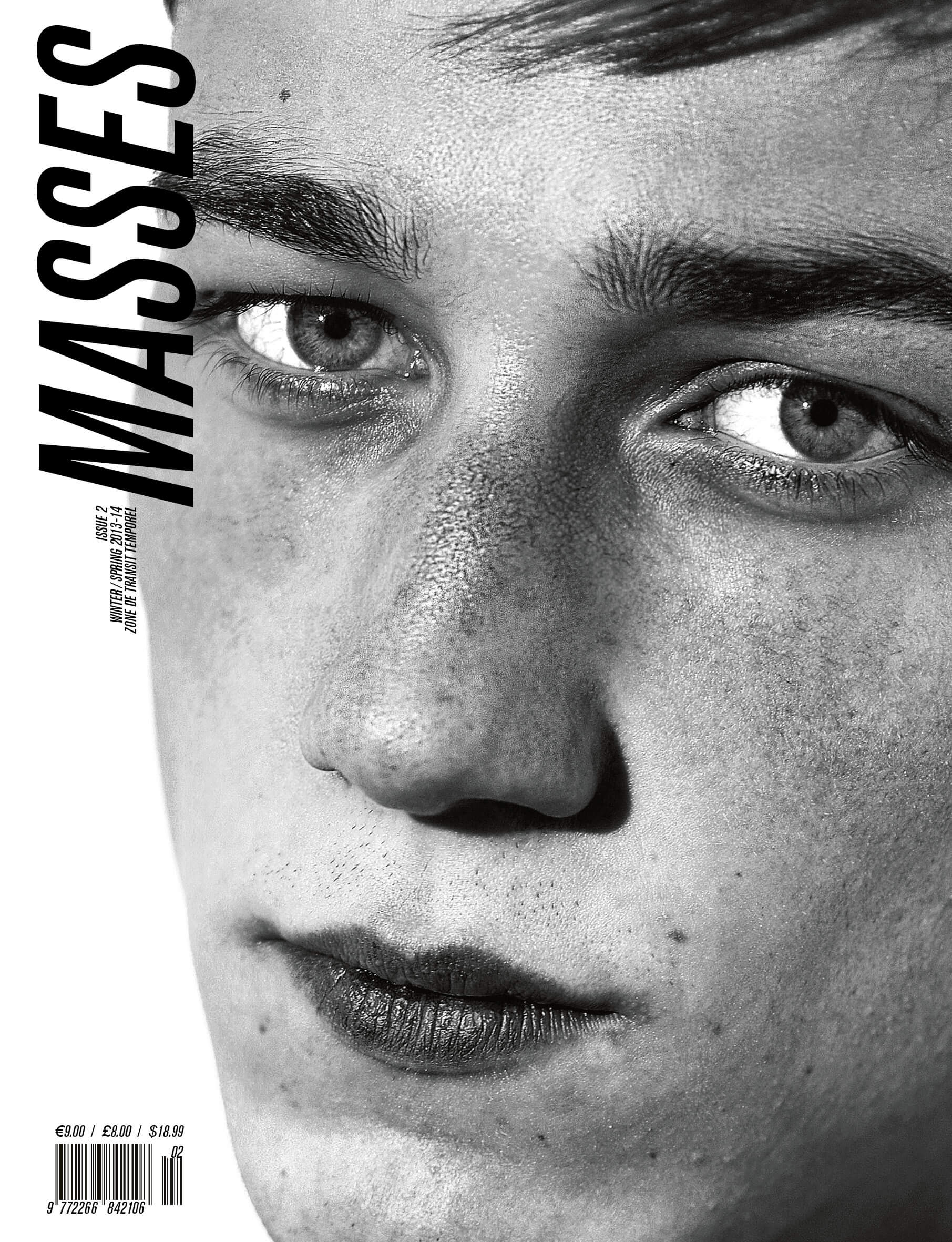 MASSES Magazine Issue No. 2 – Cover photographed by Kira Bunse and Eric Diulein & Sacha Quintin with Harvey James