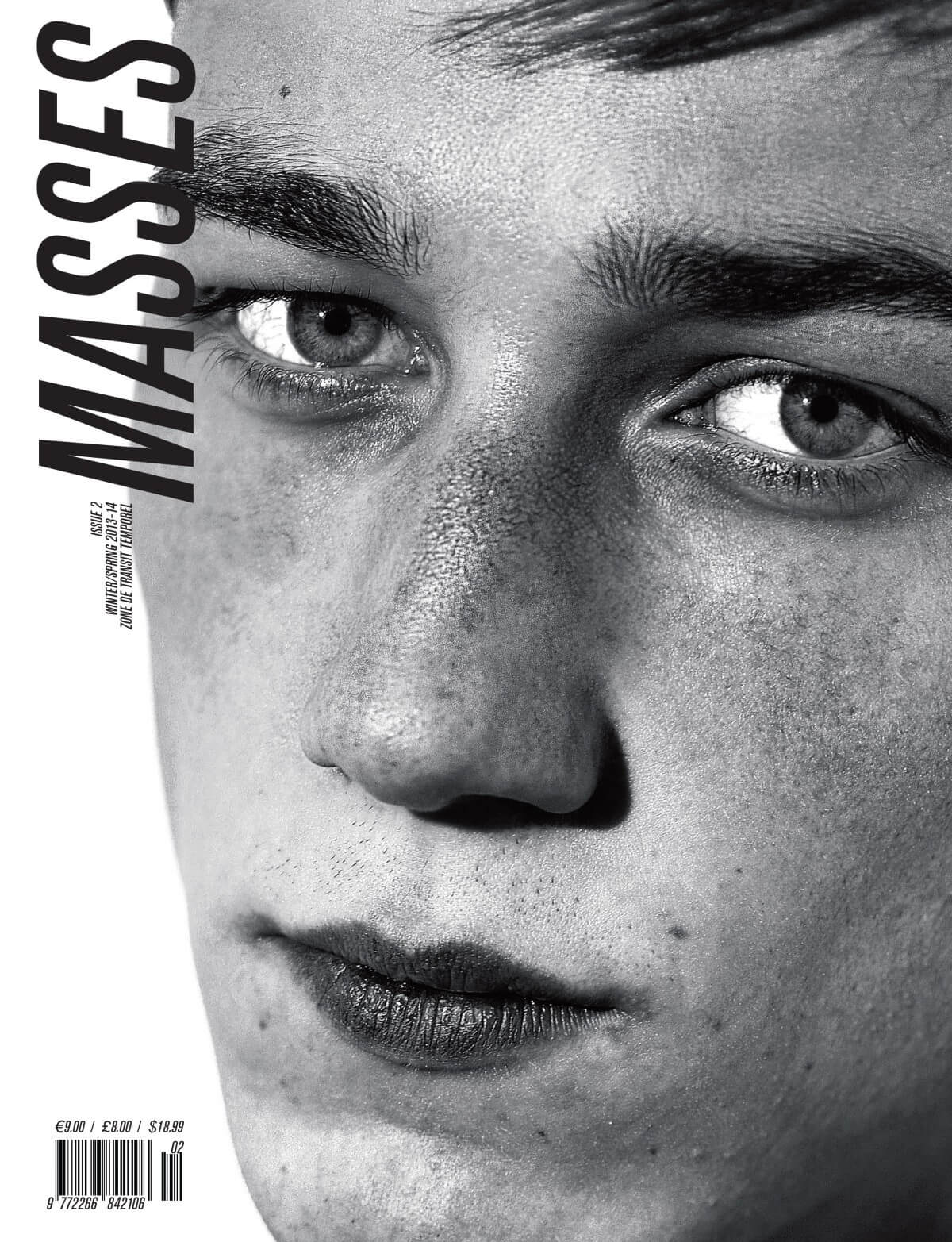 MASSES MAGAZINE ISSUE 2 COVER – HARVEY JAMES PHOTOGRAPHED BY KIRA BUNSE, ERIC DIULEIN & SACHA QUINTIN