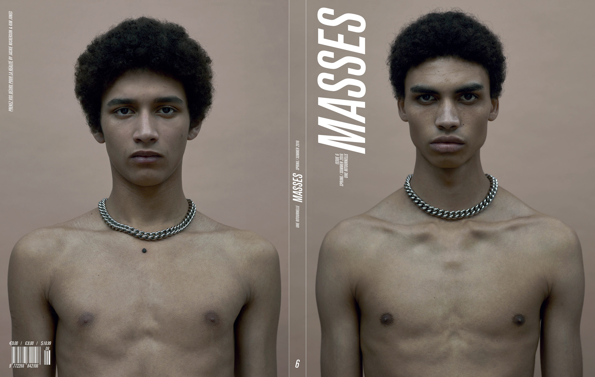MASSES MAGAZINE ISSUE 6 COVER – SOL GOSS AND JACKSON HALE IN LOUIS VUITTON PHOTOGRAPHED BY JACKIE NICKERSON AND KIM JONES