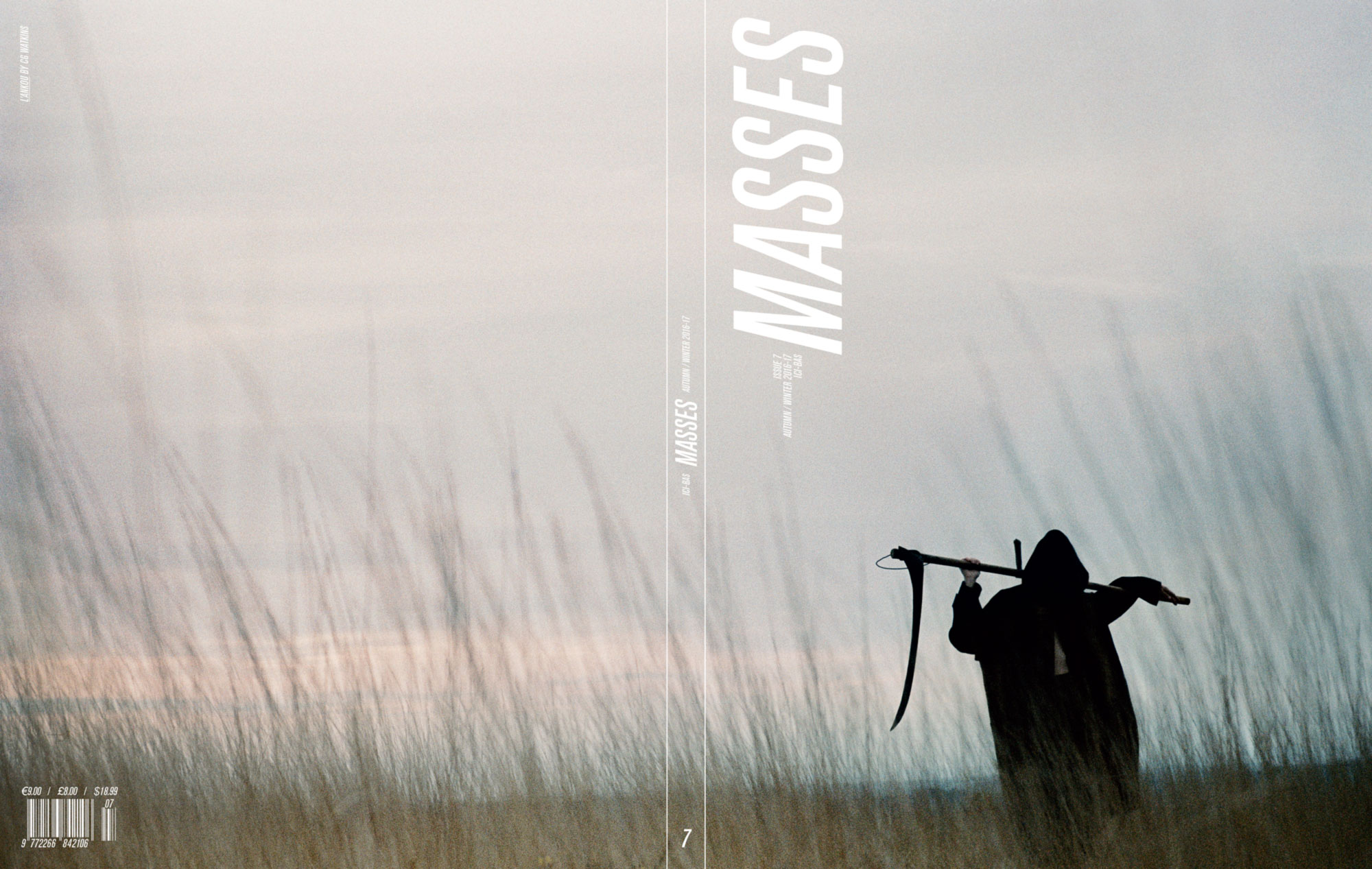 MASSES MAGAZINE ISSUE 7 COVER – DANIEL AT TOMORROW IS ANOTHER DAY IN DRIES VAN NOTEN BY CG WATKINS, ERIC DIULEIN & SACHA QUINTIN