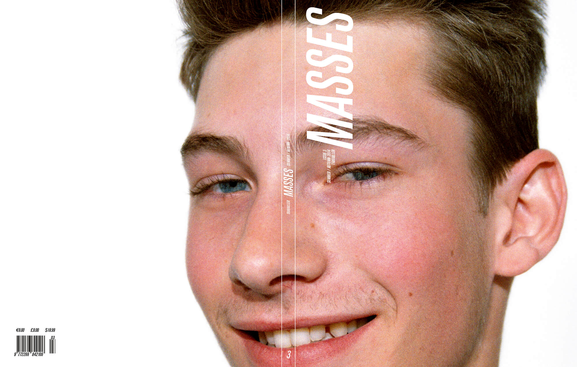 MASSES MAGAZINE ISSUE 3 COVER – PIERRE LANOÉ PHOTOGRAPHED BY BRUNA KAZINOTI, FASHION BY NIKLAS BILDSTEIN ZAAR