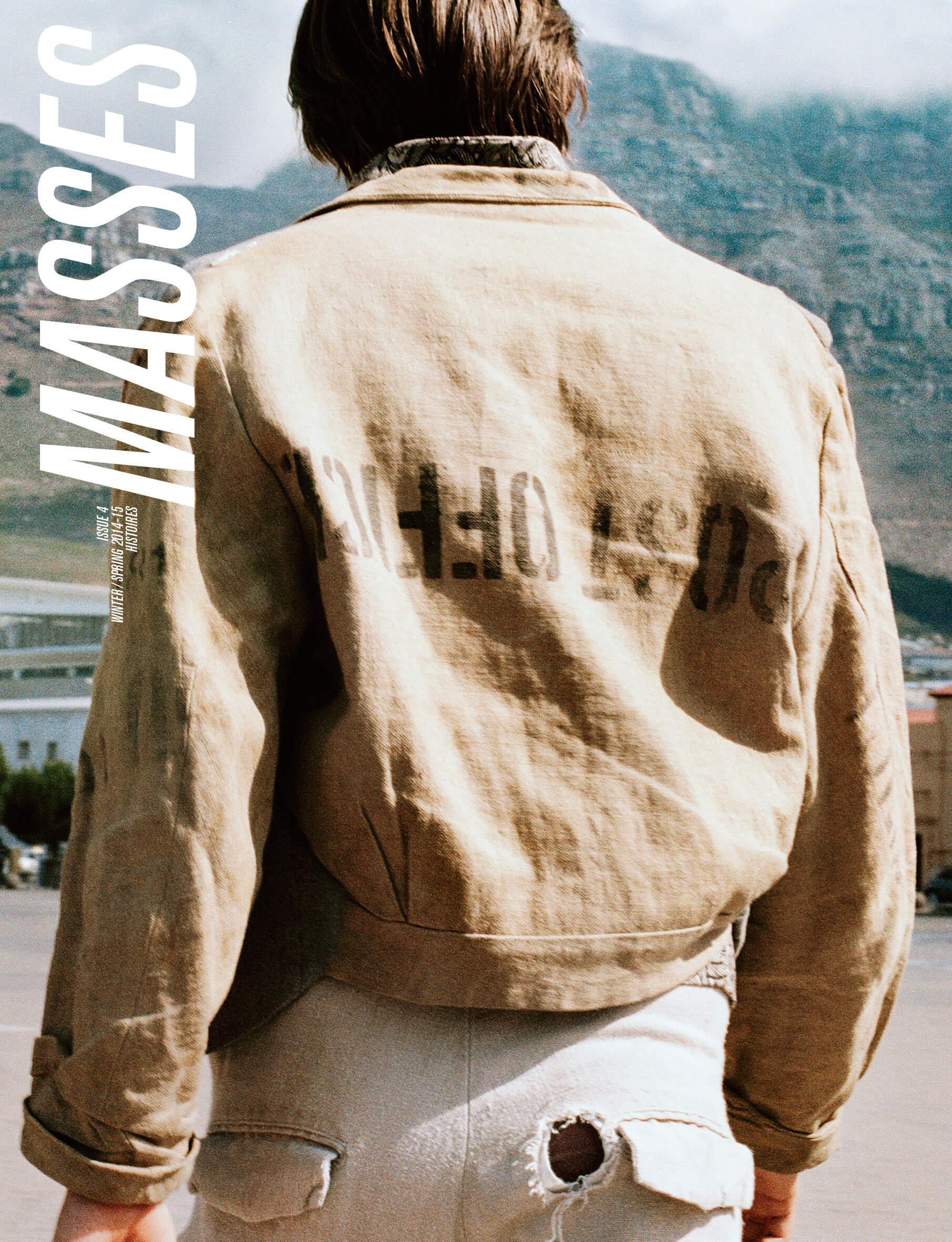 MASSES Magazine Issue No. 4 – Cover photographed by CG Watkins and Kim Jones with Daniel Malan wearing Christopher Nemeth Archive from Kim Jones
