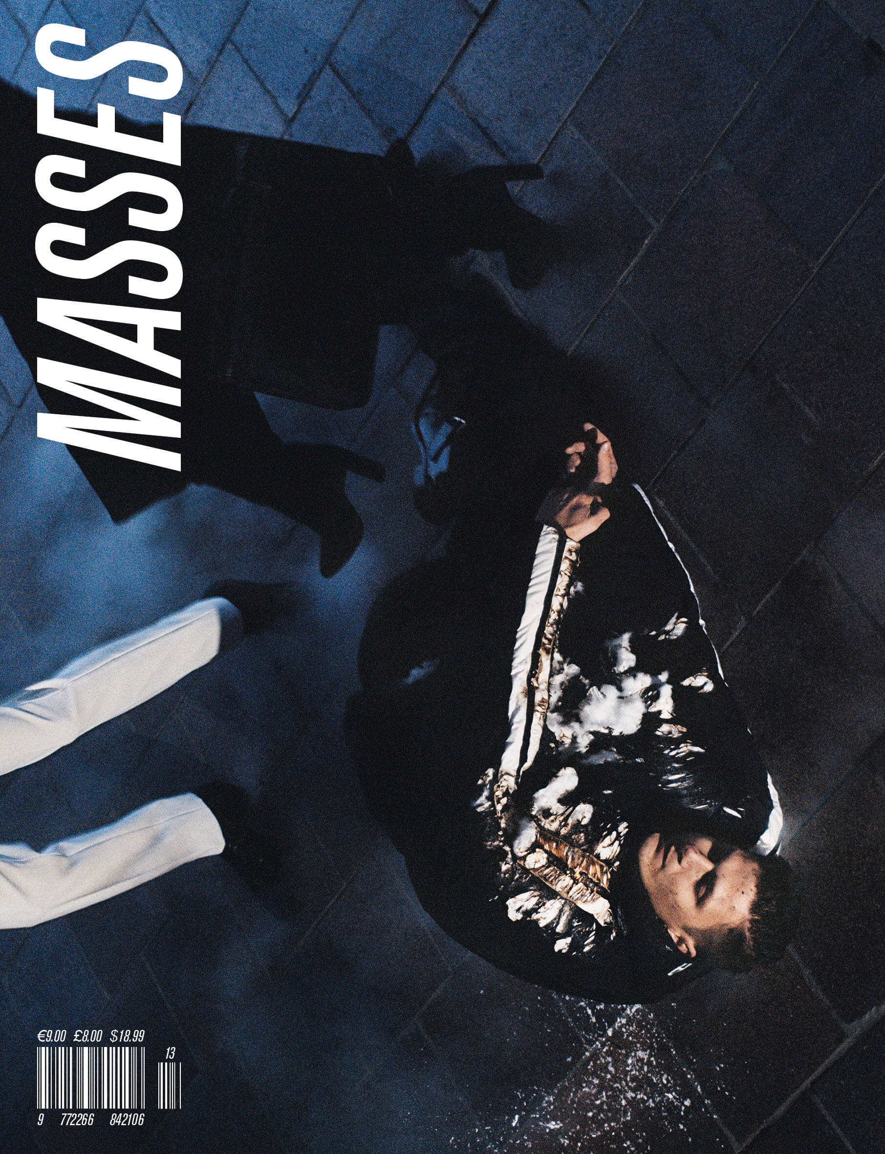 MASSES Magazine Issue No. 13 – Cover photographed by CG Watkins with Petr from Czech Stunts wearing Balenciaga by Demna Gvasalia Summer 2020 and bystanders wearing Saint Laurent by Anthony Vaccarello Summer 2020